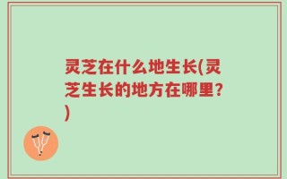 灵芝在什么地生长(灵芝生长的地方在哪里？)