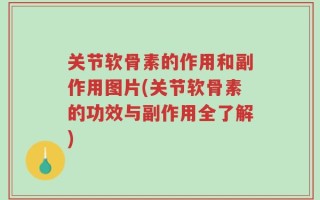 关节软骨素的作用和副作用图片(关节软骨素的功效与副作用全了解)