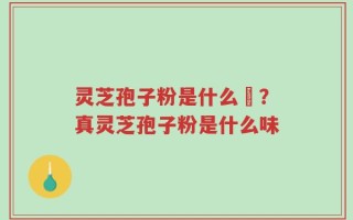 灵芝孢子粉是什么咮？真灵芝孢子粉是什么味