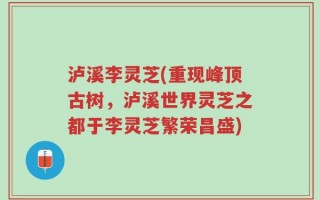 泸溪李灵芝(重现峰顶古树，泸溪世界灵芝之都于李灵芝繁荣昌盛)
