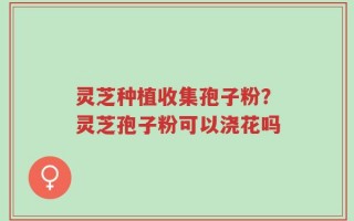 灵芝种植收集孢子粉？灵芝孢子粉可以浇花吗