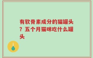 有软骨素成分的猫罐头？五个月猫咪吃什么罐头