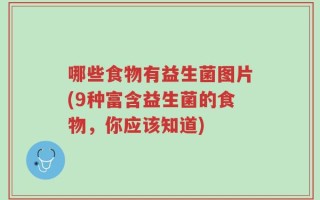 哪些食物有益生菌图片(9种富含益生菌的食物，你应该知道)