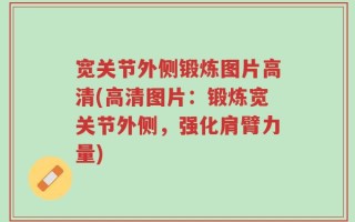 宽关节外侧锻炼图片高清(高清图片：锻炼宽关节外侧，强化肩臂力量)