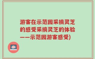 游客在示范园采摘灵芝的感受采摘灵芝的体验——示范园游客感受)