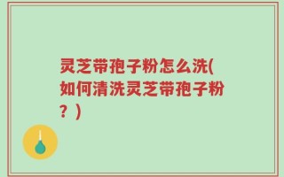 灵芝带孢子粉怎么洗(如何清洗灵芝带孢子粉？)