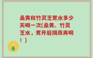 桑黄和竹灵芝煮水多少天喝一次(桑黄、竹灵芝水，煮开后隔夜再喝！)