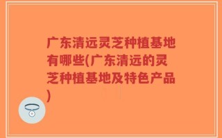 广东清远灵芝种植基地有哪些(广东清远的灵芝种植基地及特色产品)