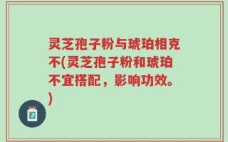 灵芝孢子粉与琥珀相克不(灵芝孢子粉和琥珀不宜搭配，影响功效。)
