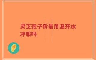 灵芝孢子粉是用温开水冲服吗