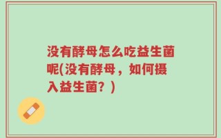 没有酵母怎么吃益生菌呢(没有酵母，如何摄入益生菌？)