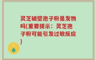 灵芝破壁孢子粉是发物吗(重要提示：灵芝孢子粉可能引发过敏反应)