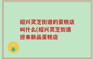 绍兴灵芝街道的蛋糕店叫什么(绍兴灵芝街道迎来新品蛋糕店