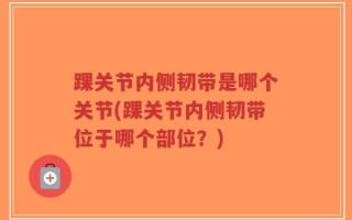 踝关节内侧韧带是哪个关节(踝关节内侧韧带位于哪个部位？)