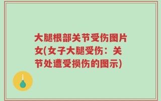 大腿根部关节受伤图片女(女子大腿受伤：关节处遭受损伤的图示)