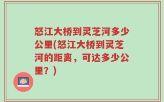 怒江大桥到灵芝河多少公里(怒江大桥到灵芝河的距离，可达多少公里？)