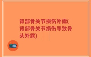 背部骨关节损伤外露(背部骨关节损伤导致骨头外露)