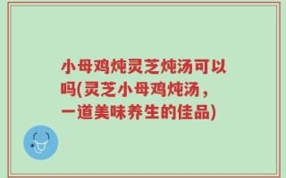 小母鸡炖灵芝炖汤可以吗(灵芝小母鸡炖汤，一道美味养生的佳品)
