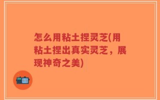 怎么用粘土捏灵芝(用粘土捏出真实灵芝，展现神奇之美)
