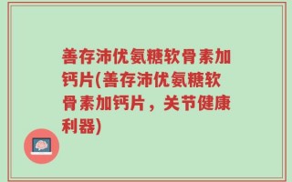 善存沛优氨糖软骨素加钙片(善存沛优氨糖软骨素加钙片，关节健康利器)