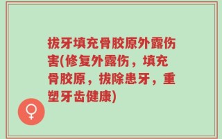拔牙填充骨胶原外露伤害(修复外露伤，填充骨胶原，拔除患牙，重塑牙齿健康)