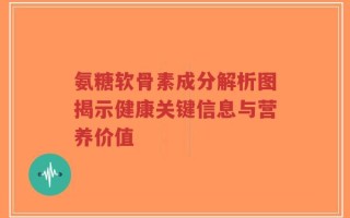 氨糖软骨素成分解析图揭示健康关键信息与营养价值