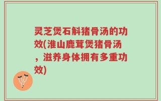 灵芝煲石斛猪骨汤的功效(淮山鹿茸煲猪骨汤，滋养身体拥有多重功效)