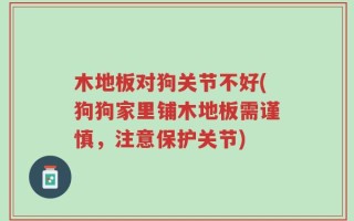 木地板对狗关节不好(狗狗家里铺木地板需谨慎，注意保护关节)