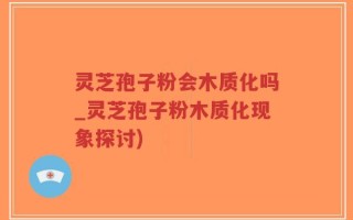 灵芝孢子粉会木质化吗_灵芝孢子粉木质化现象探讨)