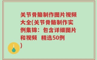 关节骨骼制作图片视频大全(关节骨骼制作实例集锦：包含详细图片和视频  精选50例)