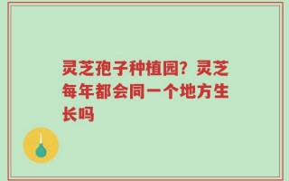 灵芝孢子种植园？灵芝每年都会同一个地方生长吗