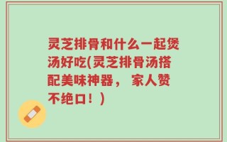 灵芝排骨和什么一起煲汤好吃(灵芝排骨汤搭配美味神器， 家人赞不绝口！)