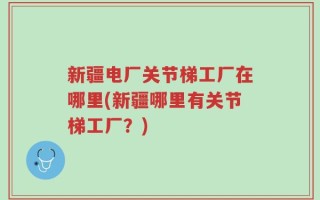 新疆电厂关节梯工厂在哪里(新疆哪里有关节梯工厂？)