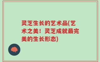 灵芝生长的艺术品(艺术之美！灵芝成就最完美的生长形态)
