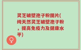 灵芝破壁孢子粉图片(纯天然灵芝破壁孢子粉，提高免疫力及健康水平)