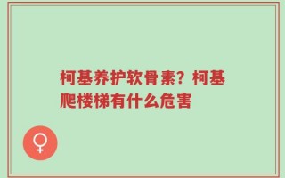 柯基养护软骨素？柯基爬楼梯有什么危害