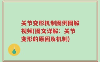 关节变形机制图例图解视频(图文详解：关节变形的原因及机制)