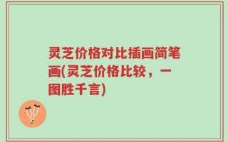 灵芝价格对比插画简笔画(灵芝价格比较，一图胜千言)