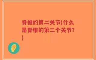 脊椎的第二关节(什么是脊椎的第二个关节？)