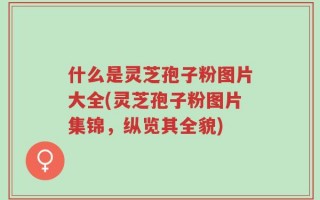 什么是灵芝孢子粉图片大全(灵芝孢子粉图片集锦，纵览其全貌)