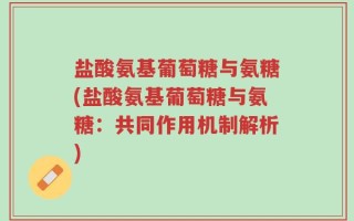盐酸氨基葡萄糖与氨糖(盐酸氨基葡萄糖与氨糖：共同作用机制解析)
