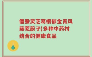 僵蚕灵芝葛根郁金青风藤茺蔚子(多种中药材结合的健康食品