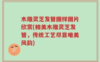 木雕灵芝发簪图样图片欣赏(精美木雕灵芝发簪，传统工艺尽显唯美风韵)