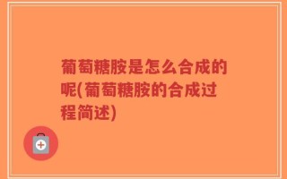 葡萄糖胺是怎么合成的呢(葡萄糖胺的合成过程简述)