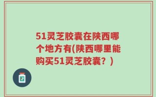 51灵芝胶囊在陕西哪个地方有(陕西哪里能购买51灵芝胶囊？)