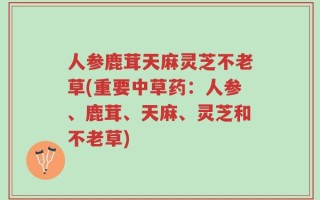 人参鹿茸天麻灵芝不老草(重要中草药：人参、鹿茸、天麻、灵芝和不老草)