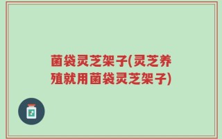 菌袋灵芝架子(灵芝养殖就用菌袋灵芝架子)