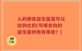 人的哪些益生菌是可以给狗吃的(可喂食狗的益生菌种类有哪些？)