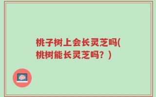 桃子树上会长灵芝吗(桃树能长灵芝吗？)