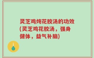 灵芝鸡炖花胶汤的功效(灵芝鸡花胶汤，强身健体，益气补脑)